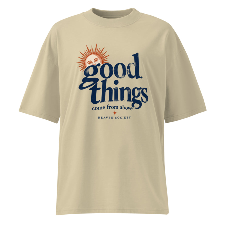 Good Things Oversized T-Shirt — Stone